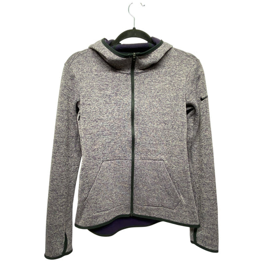 Athletic Jacket By Nike Apparel In Purple, Size: S
