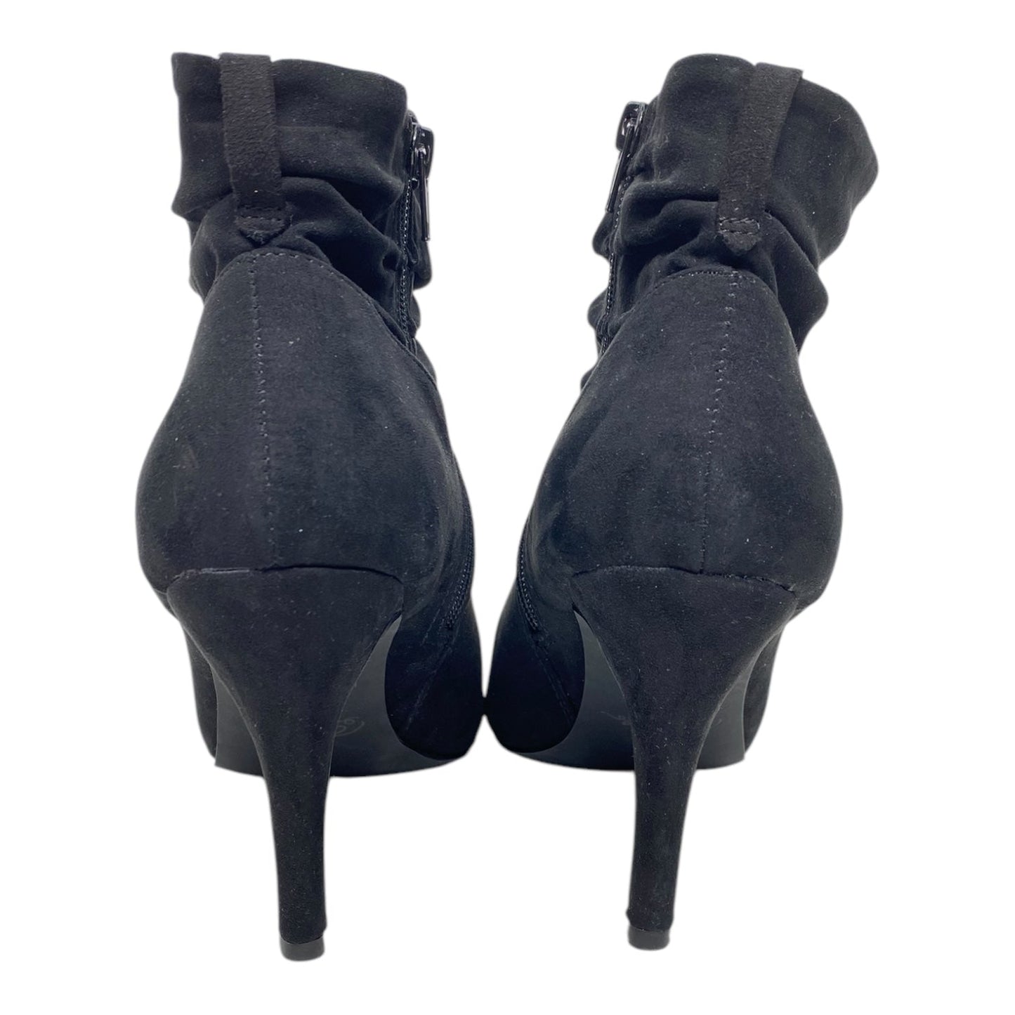 Boots Ankle Heels By Fergie In Black, Size: 9.5