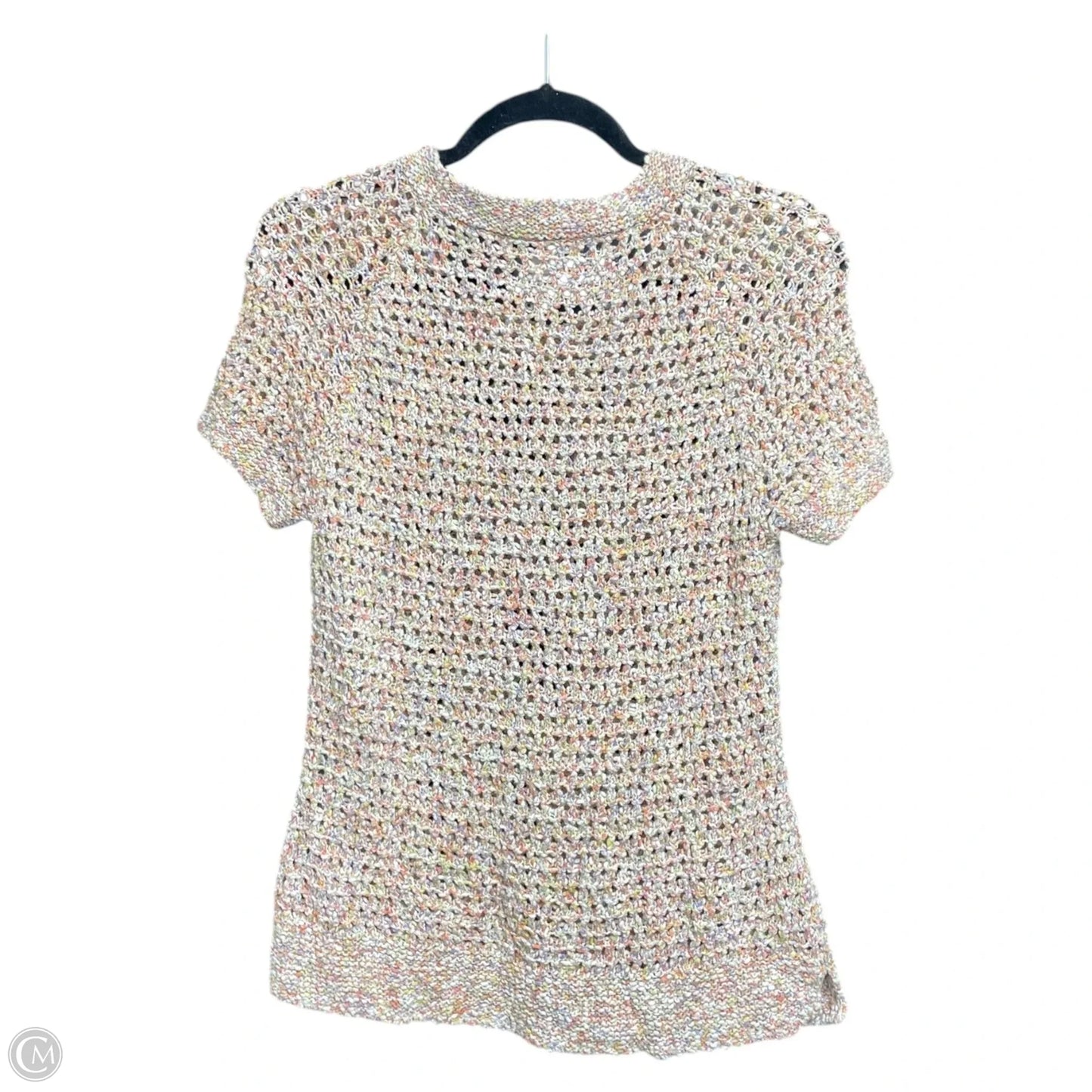 Sweater Short Sleeve By Cabi In Multi-colored, Size: M