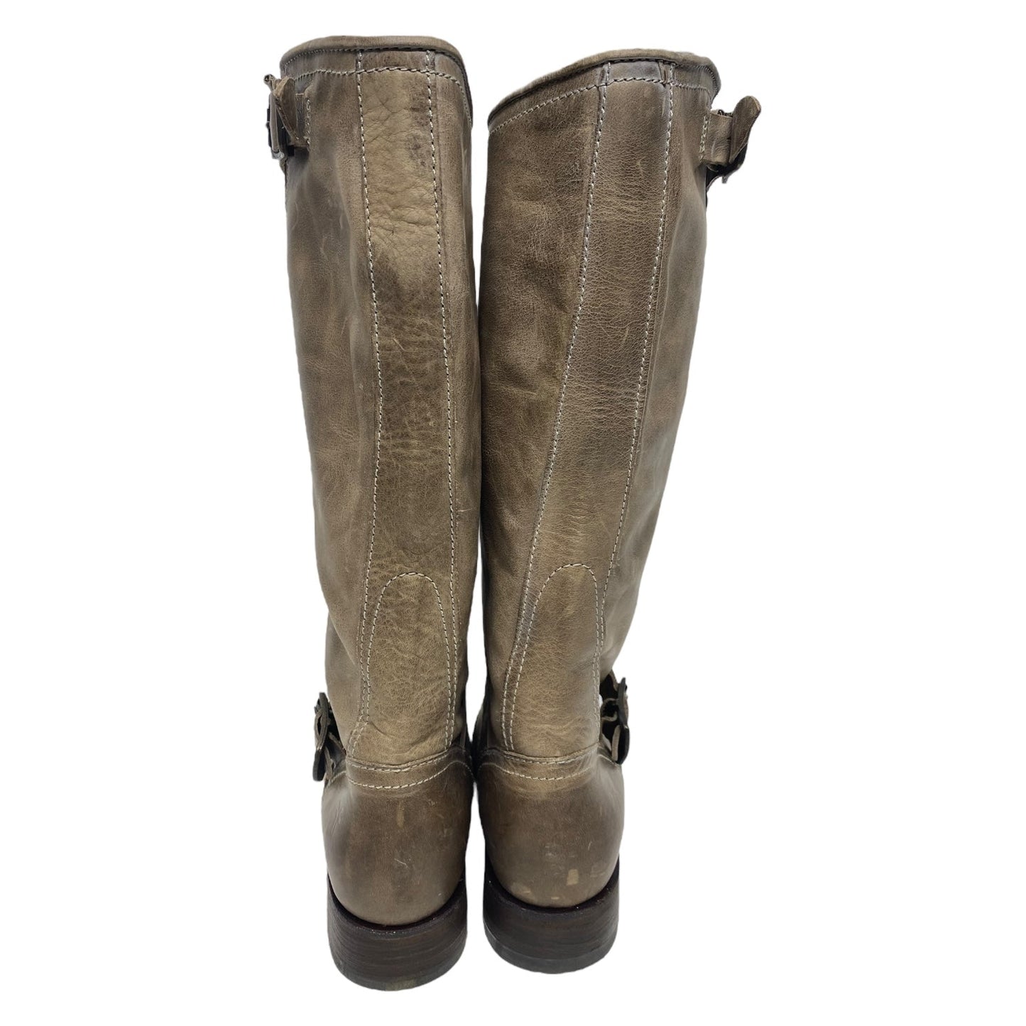 Boots Designer By Frye In Taupe, Size: 6.5