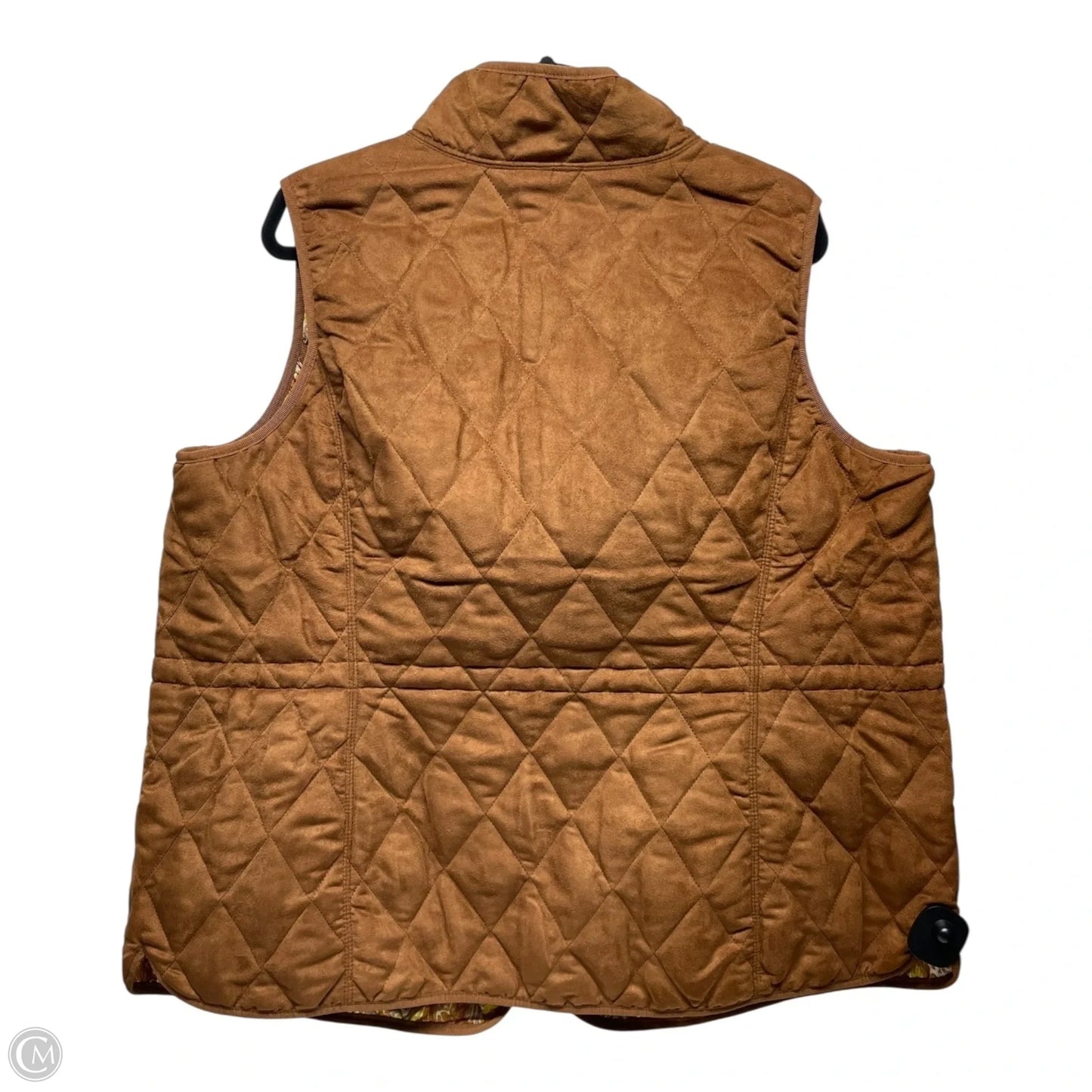 Vest Puffer & Quilted By Isaac Mizrahi Live Qvc In Brown, Size: 2x