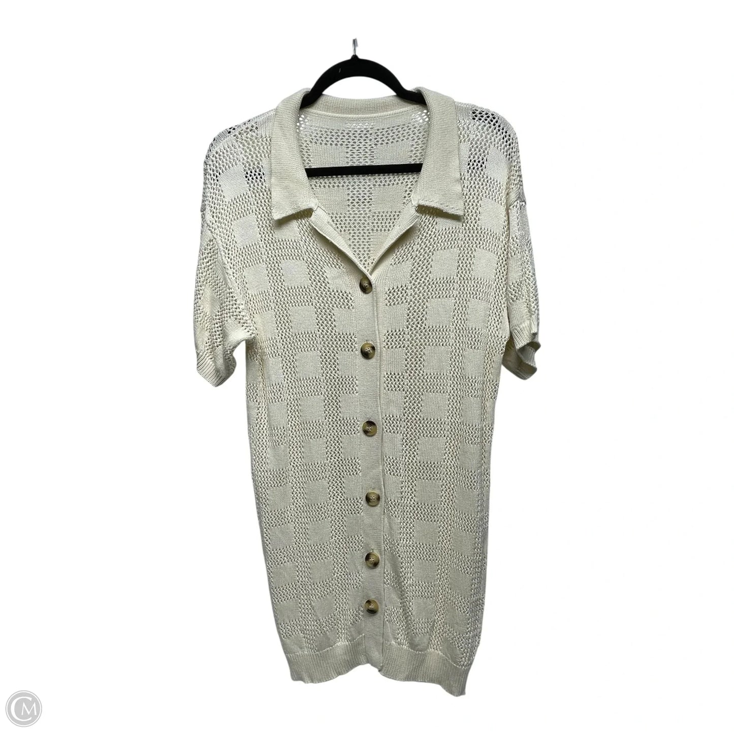 Cardigan By Clothes Mentor In Cream, Size: S