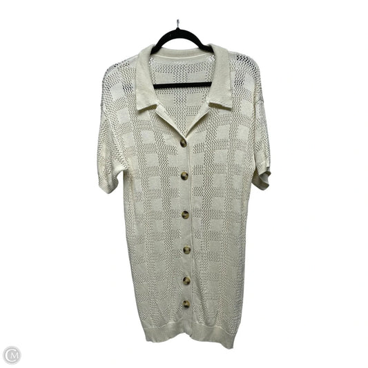 Cardigan By Clothes Mentor In Cream, Size: S