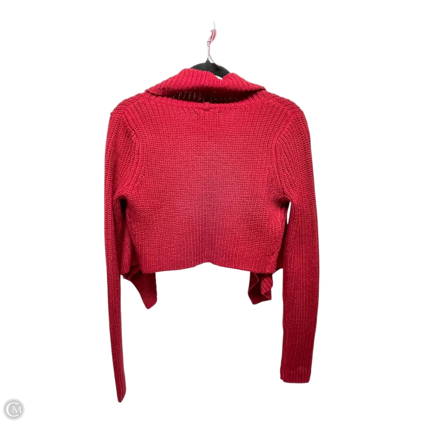 Cardigan By Express In Red, Size: Xs