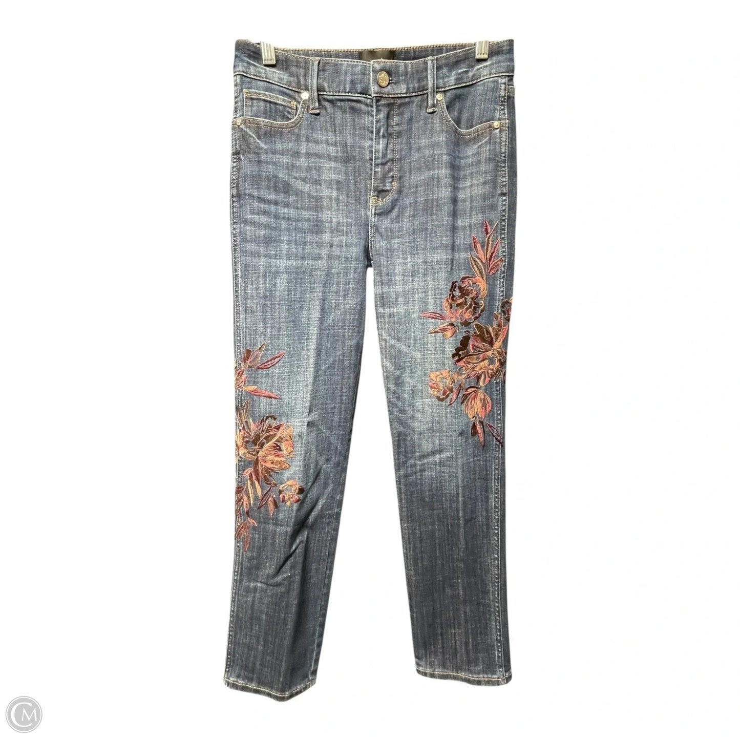 Jeans Straight By White House Black Market In Blue Denim, Size: 4