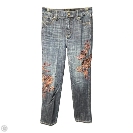 Jeans Straight By White House Black Market In Blue Denim, Size: 4