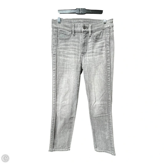Jeans Straight By White House Black Market In Grey Denim, Size: 4