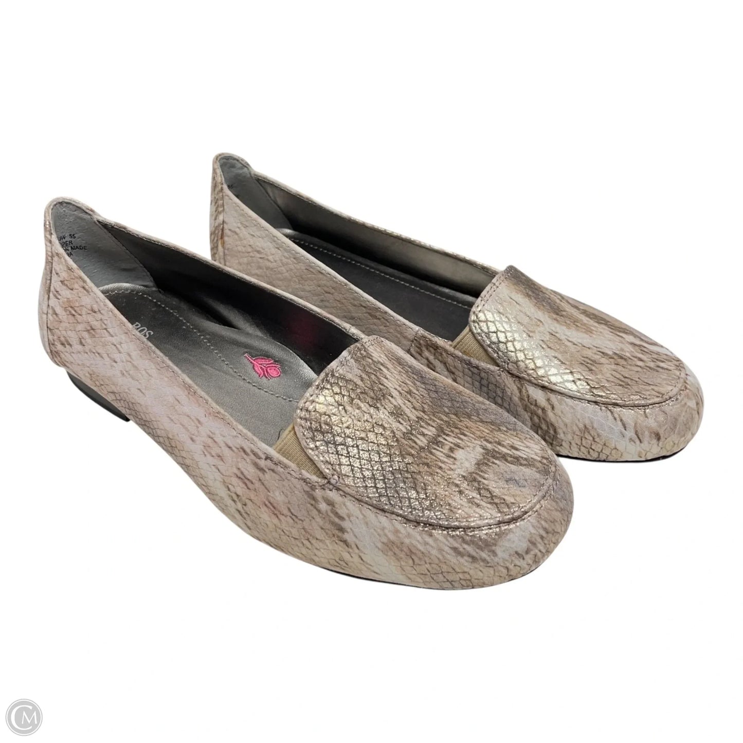 Shoes Flats By ROS HOMMERSON In Snakeskin Print, Size: 7