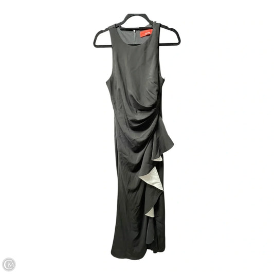 Dress Party Long By Carmen Marc Valvo In Black & White, Size: 8