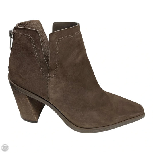 Boots Ankle Heels By Vince Camuto In Brown, Size: 8.5