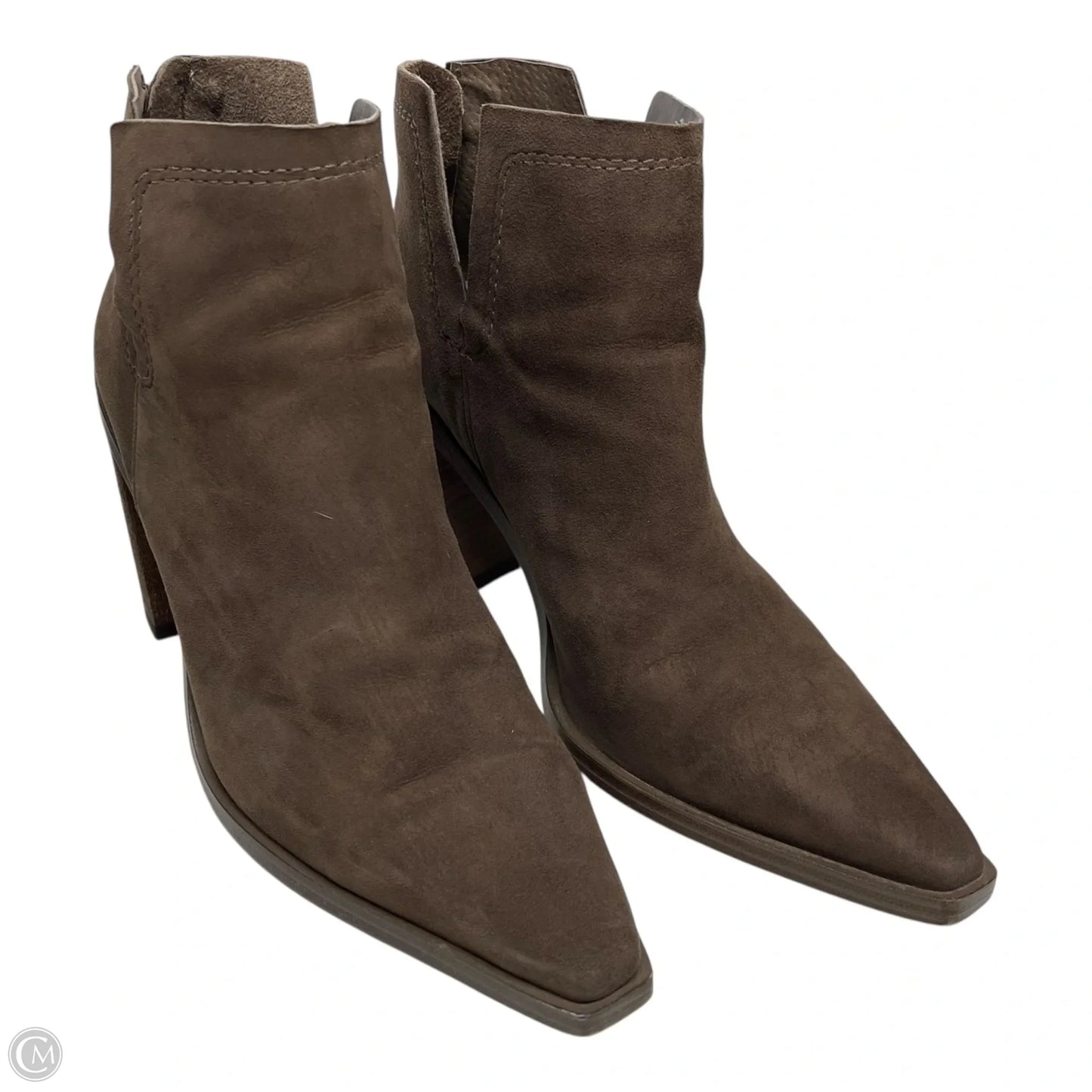 Boots Ankle Heels By Vince Camuto In Brown, Size: 8.5