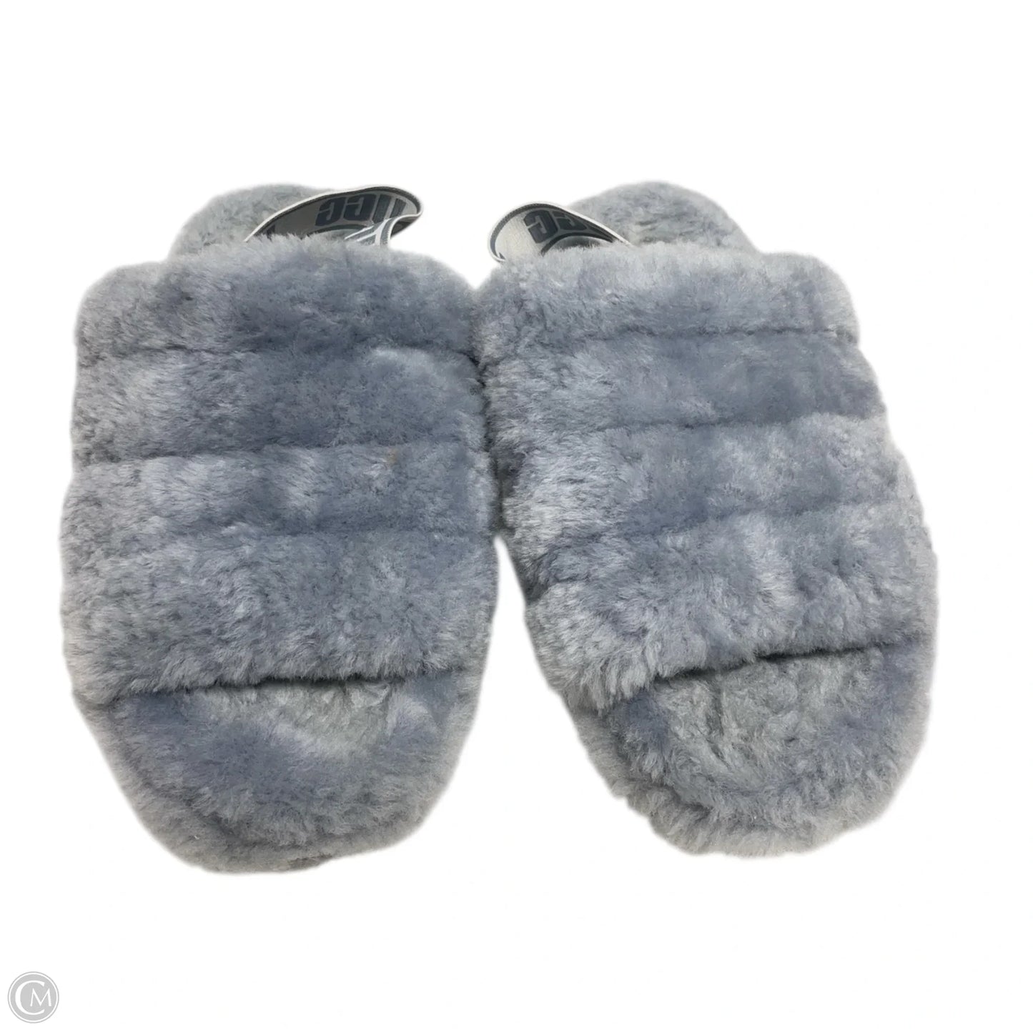 Slippers Designer By Ugg In Grey, Size: 8
