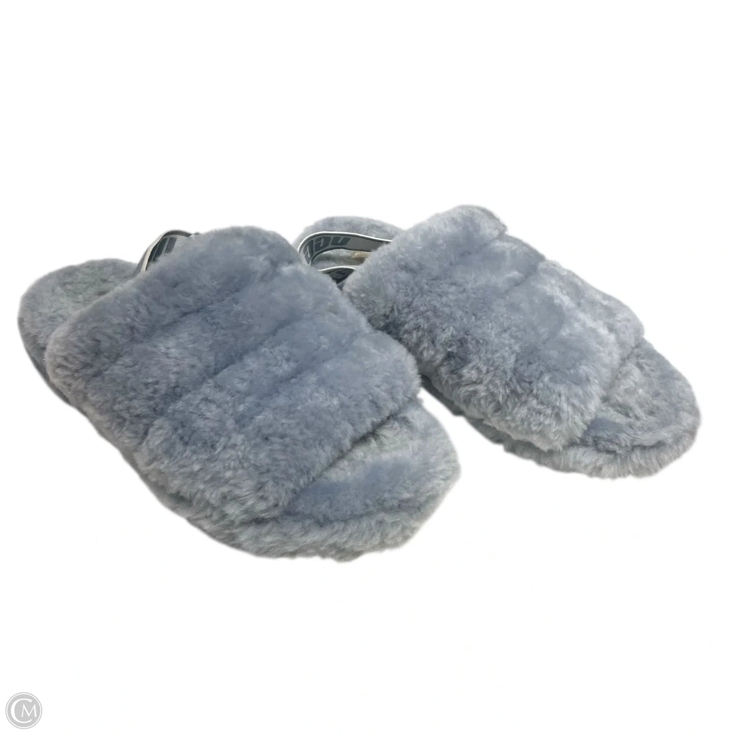 Slippers Designer By Ugg In Grey, Size: 8