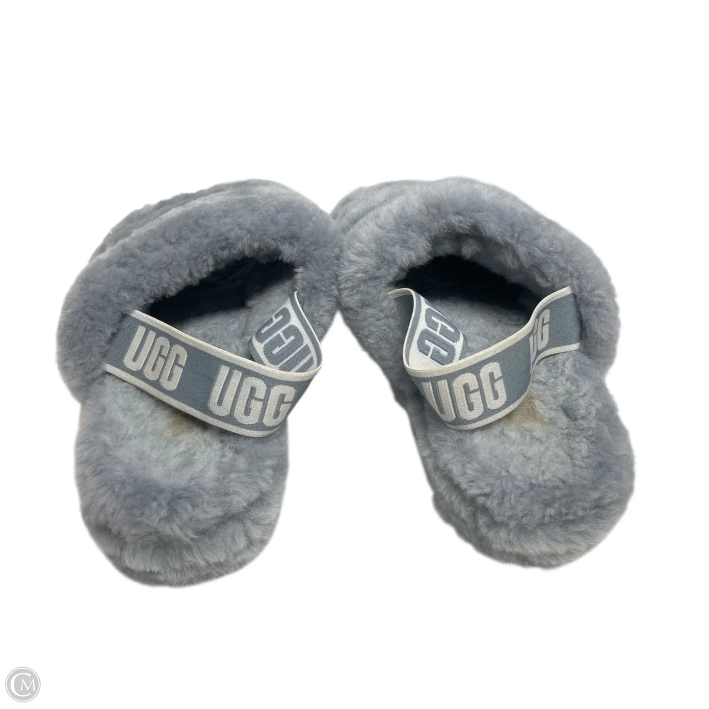 Slippers Designer By Ugg In Grey, Size: 8