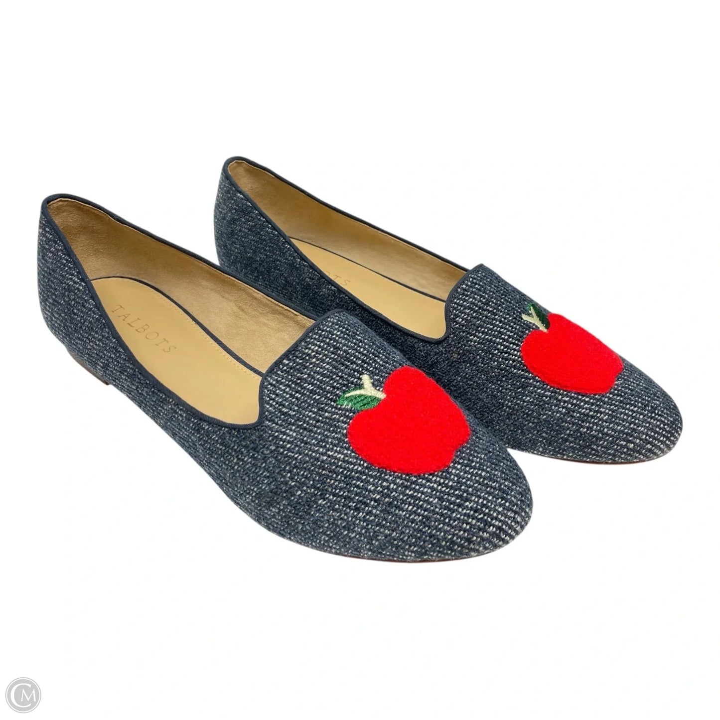 Shoes Flats By Talbots In Blue Denim, Size: 10