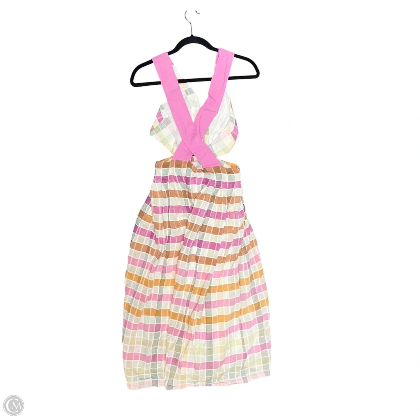 Dress Casual Midi By Maeve In Plaid Pattern, Size: 4