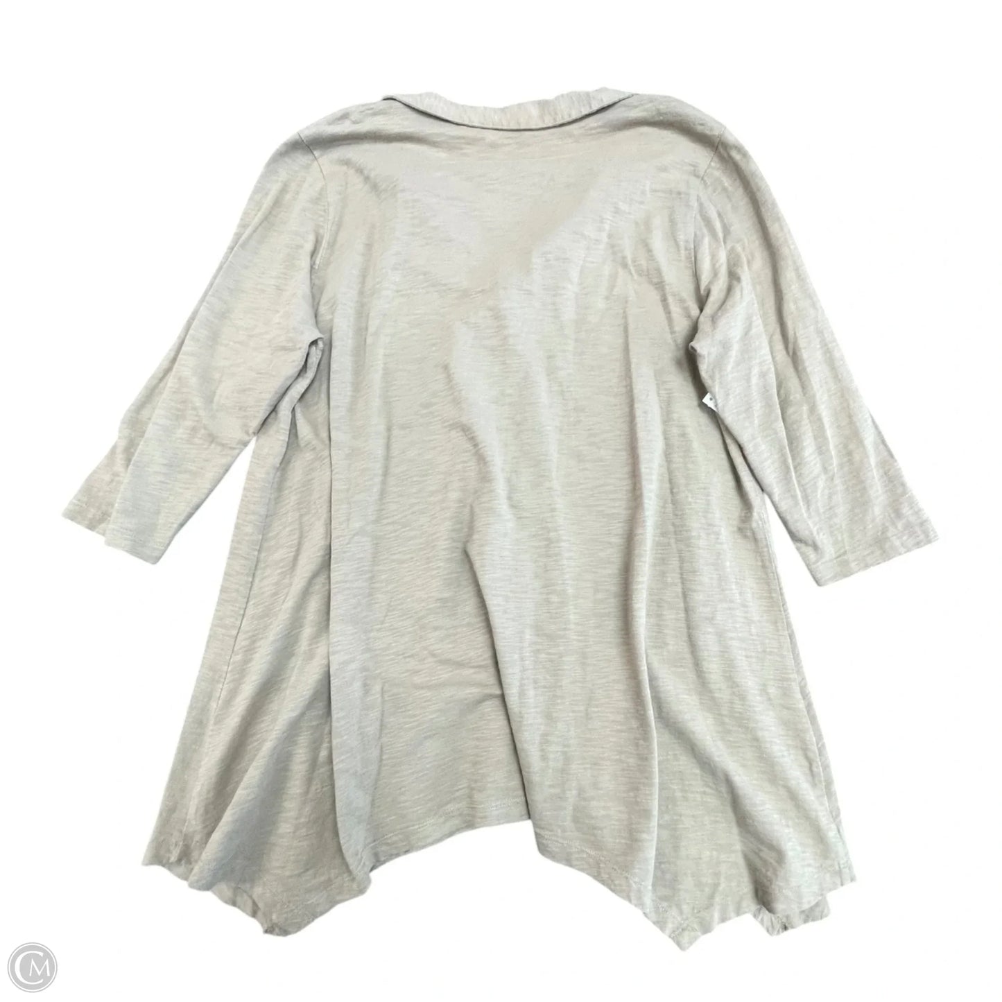 Tunic 3/4 Sleeve By Soft Surroundings In Brown, Size: Xl