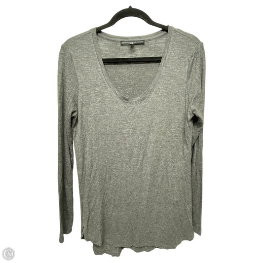 Top Long Sleeve Basic By White House Black Market In Grey, Size: S