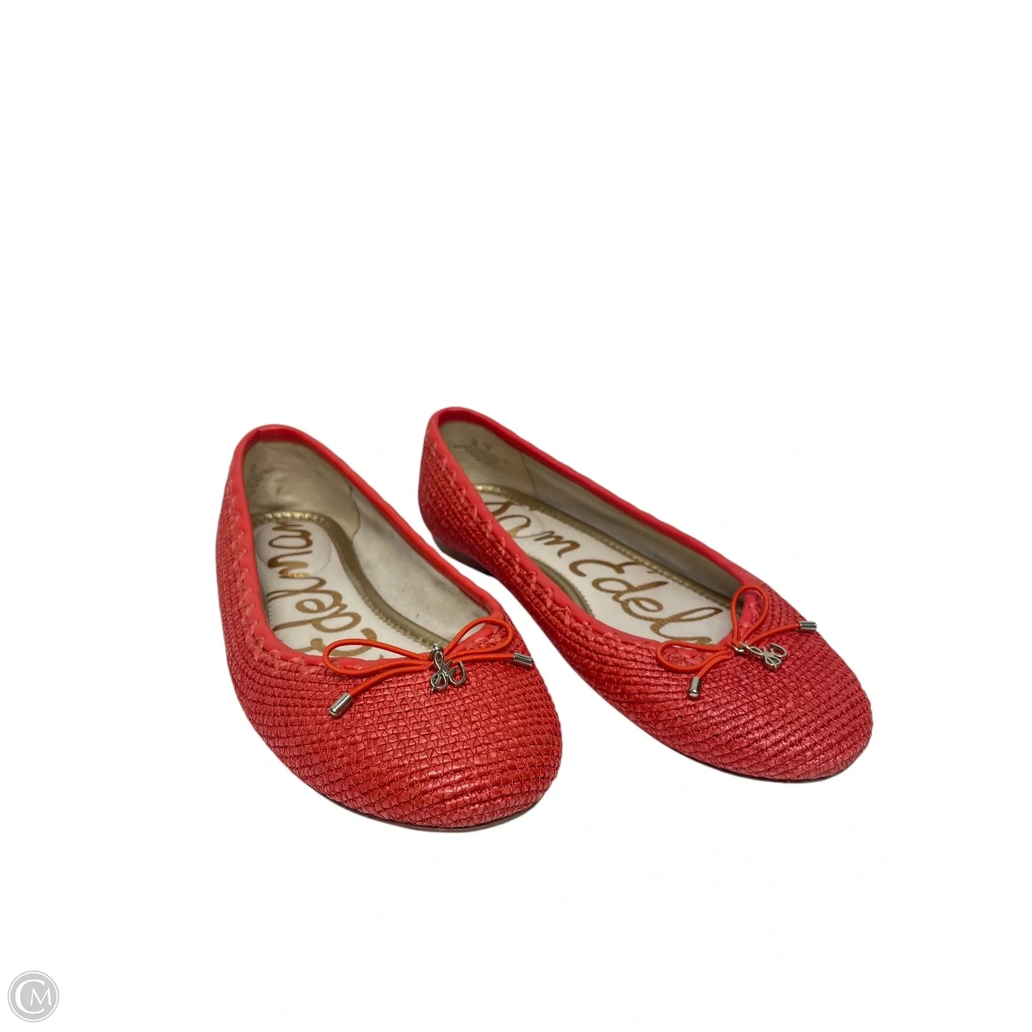 Shoes Flats By Sam Edelman In Orange & Silver, Size: 6