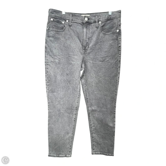 Jeans Straight By Madewell In Black, Size: 12