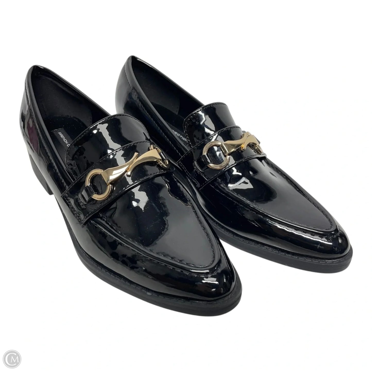 Shoes Flats By French Connection In Black & Gold, Size: 6