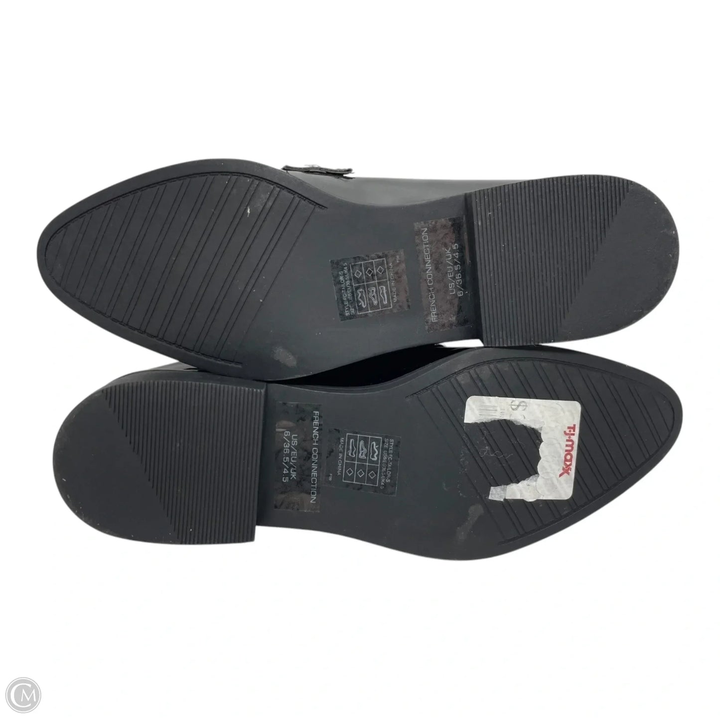 Shoes Flats By French Connection In Black & Gold, Size: 6