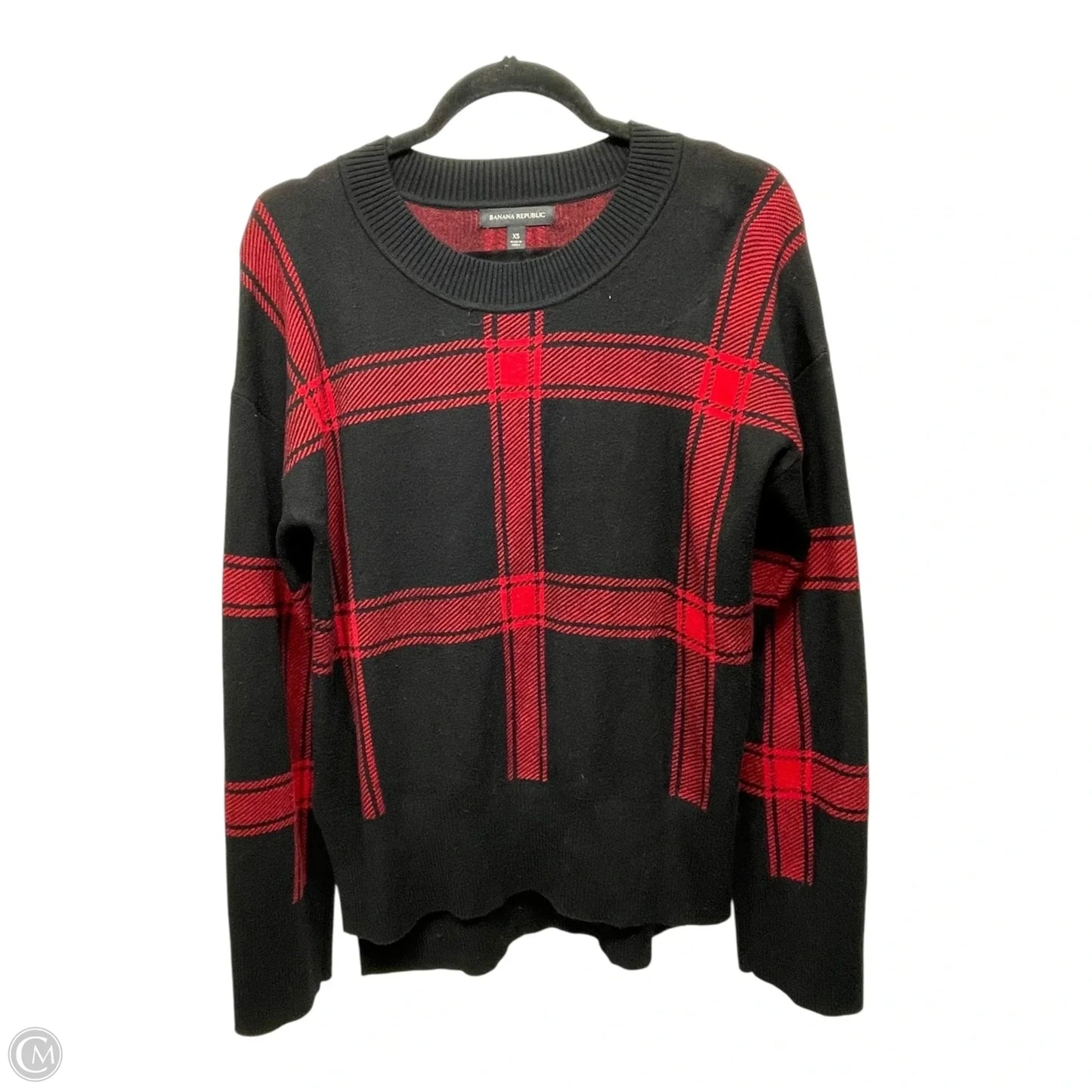 Sweater By Banana Republic In Plaid Pattern, Size: Xs