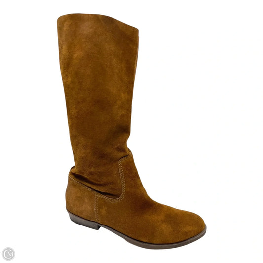 Boots Mid-calf Flats By Nine West In Brown, Size: 7.5