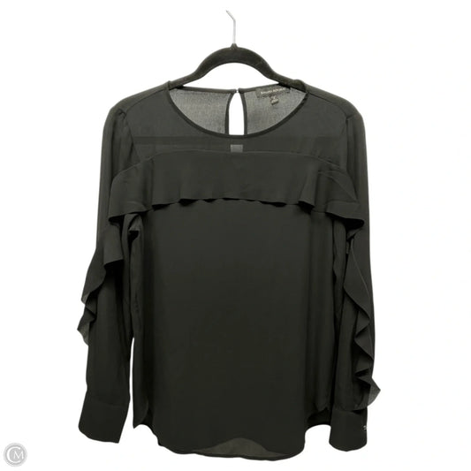 Top Long Sleeve By Banana Republic In Black, Size: S