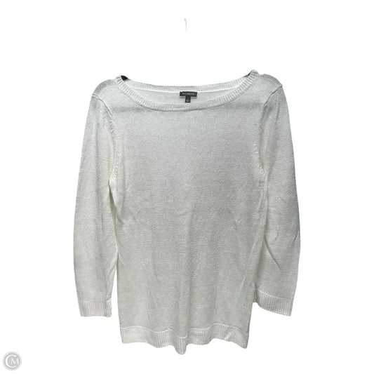 Sweater By Talbots In White, Size: L