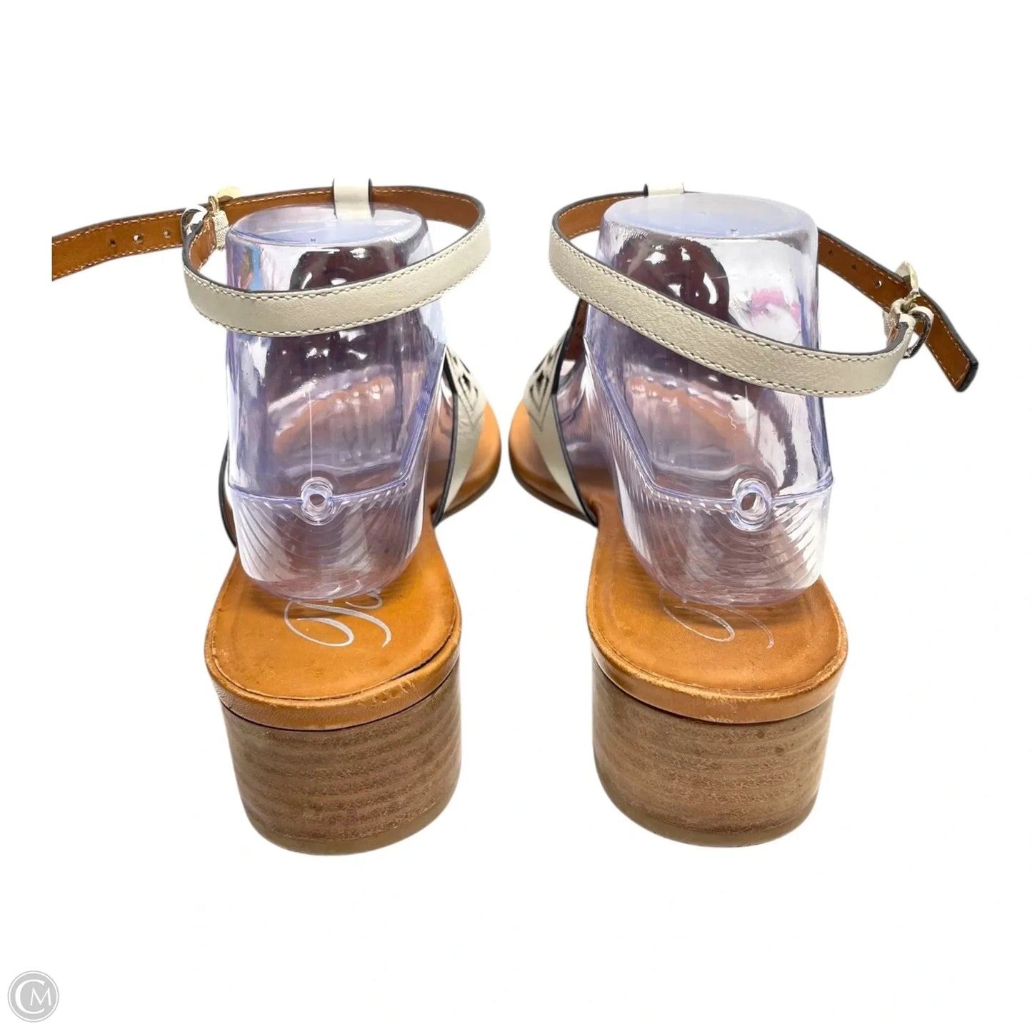 Sandals Heels Block By Brighton In Cream, Size: 10