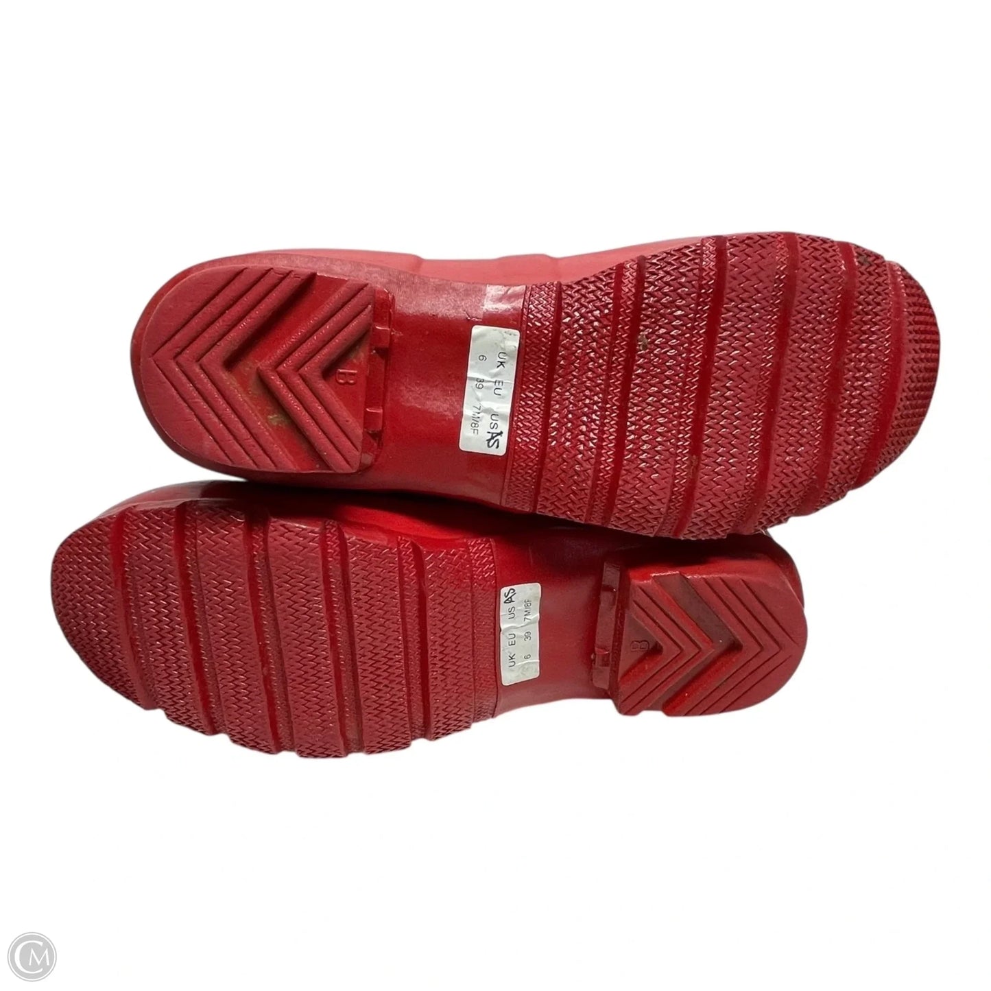 Boots Rain By Hunter In Red, Size: 7