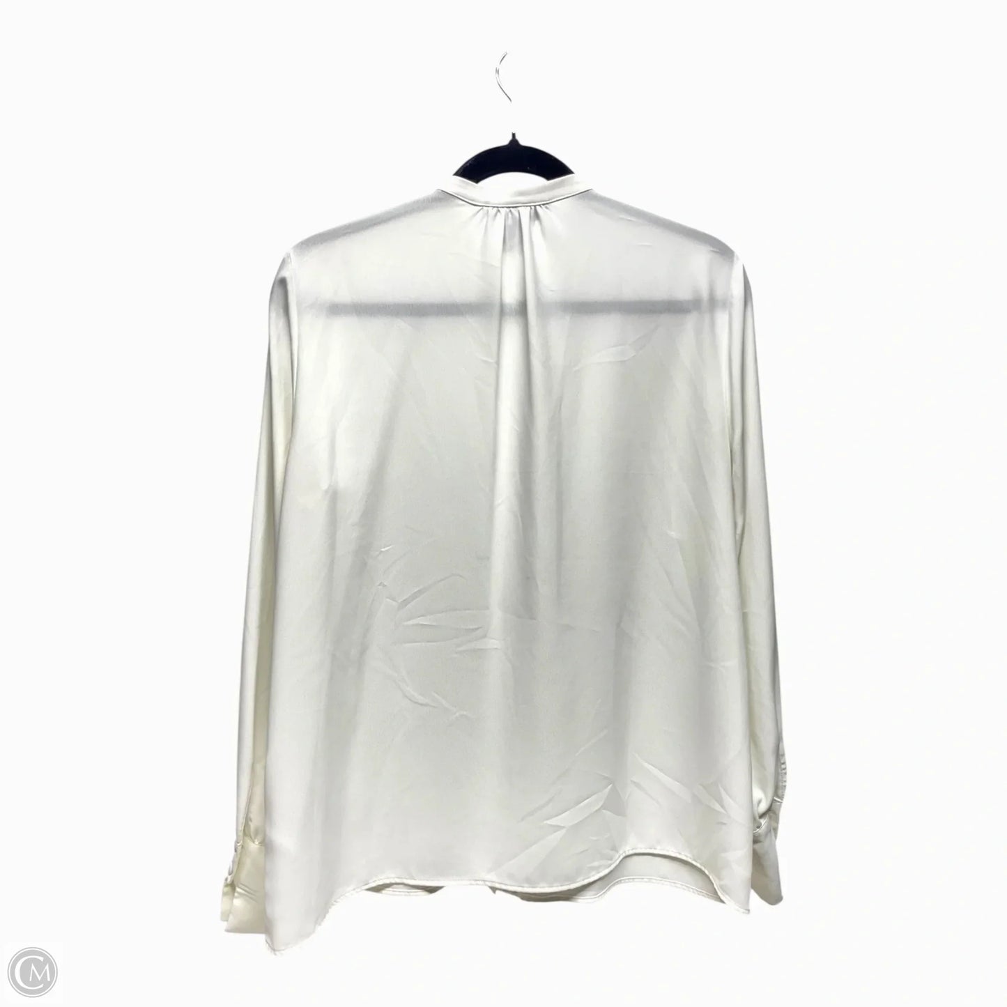 Top Long Sleeve By H&m In Ivory, Size: M
