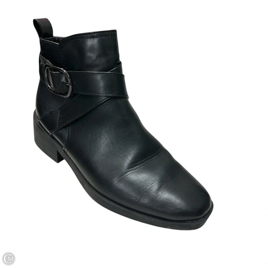 Boots Ankle Heels By Time And Tru In Black, Size: 8