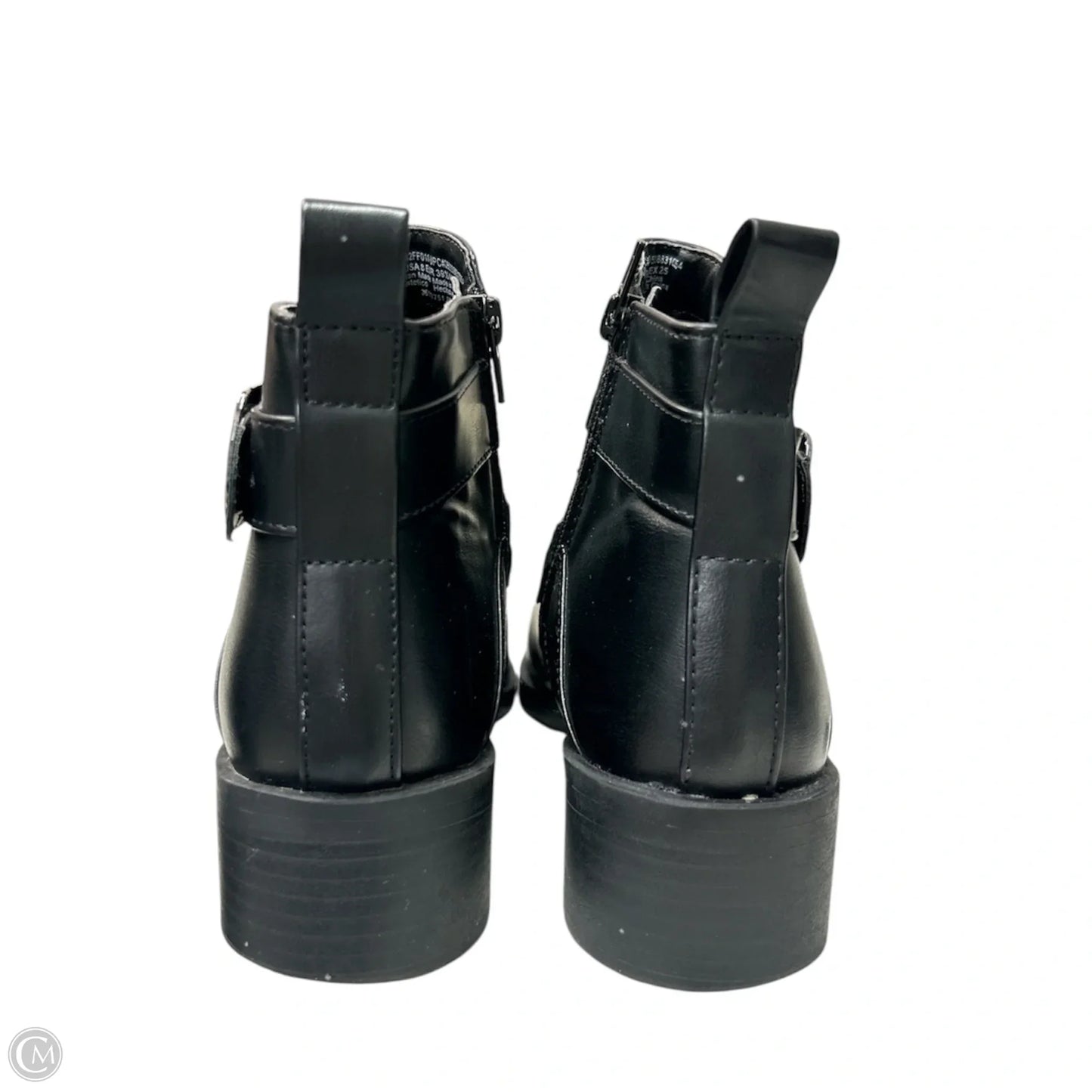 Boots Ankle Heels By Time And Tru In Black, Size: 8