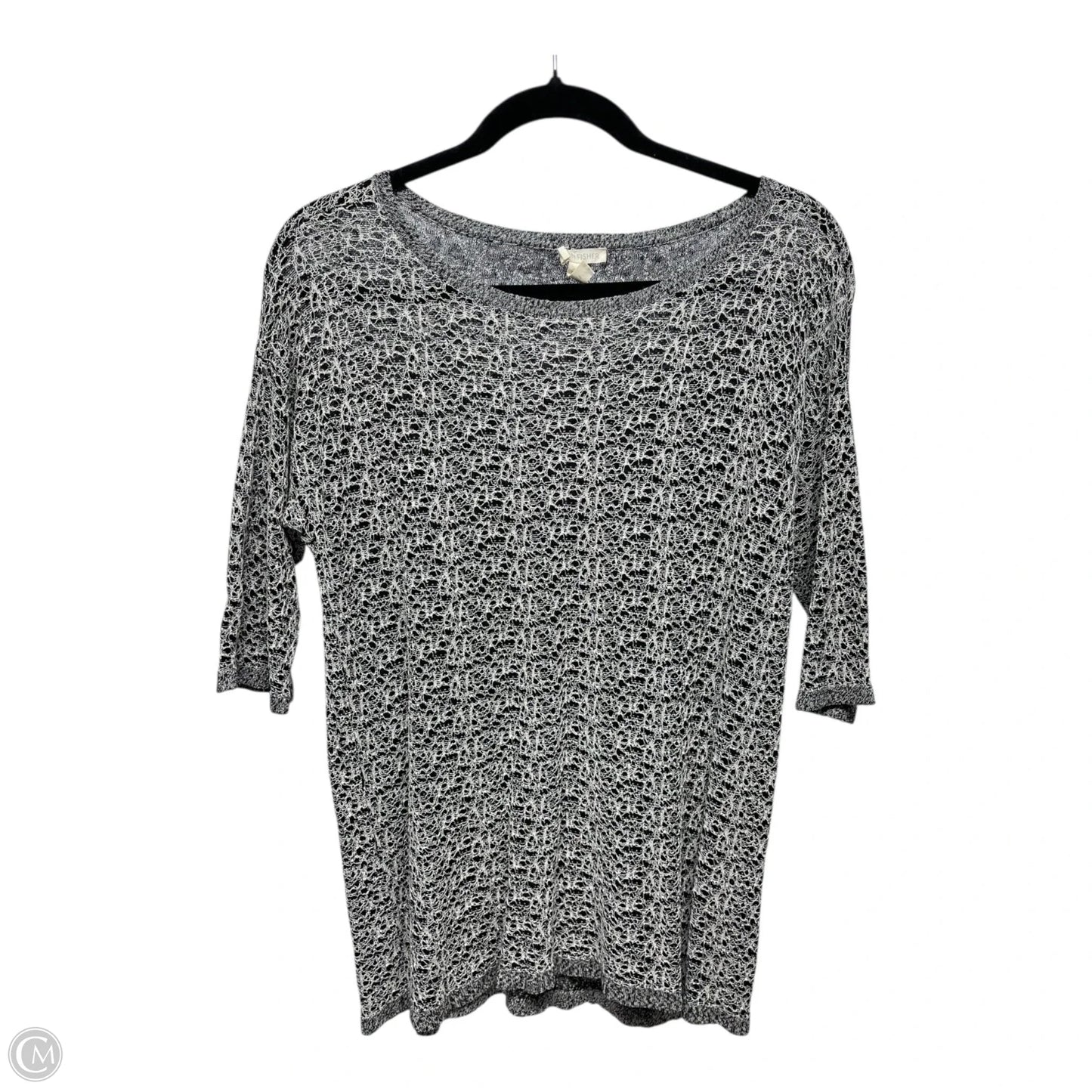Top 3/4 Sleeve By Eileen Fisher In Black, Size: M