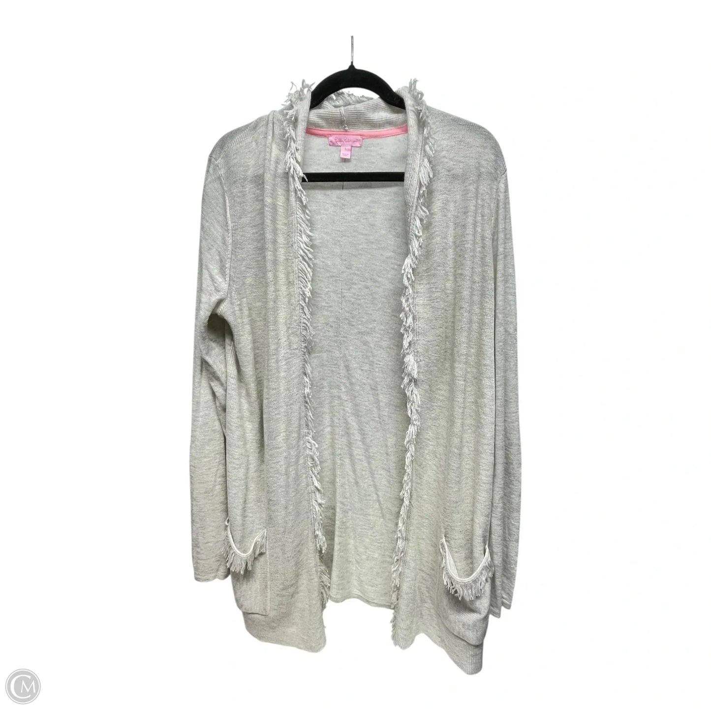 Cardigan Designer By Lilly Pulitzer In Beige, Size: L