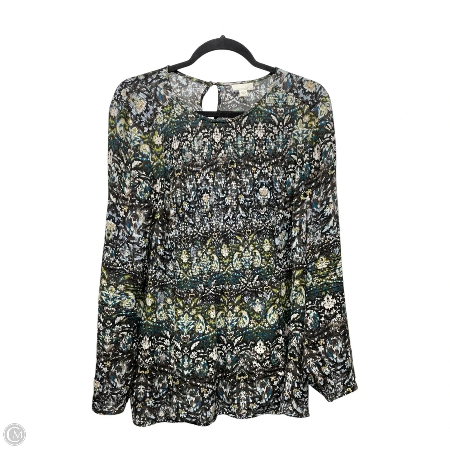 Top Long Sleeve By J. Jill In Multi-colored, Size: S