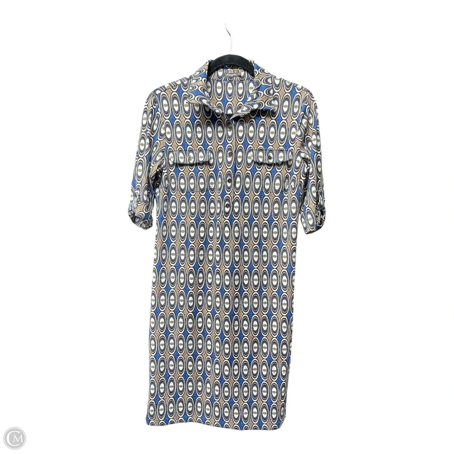 Dress Casual Short By J Mclaughlin In Blue & Brown, Size: S