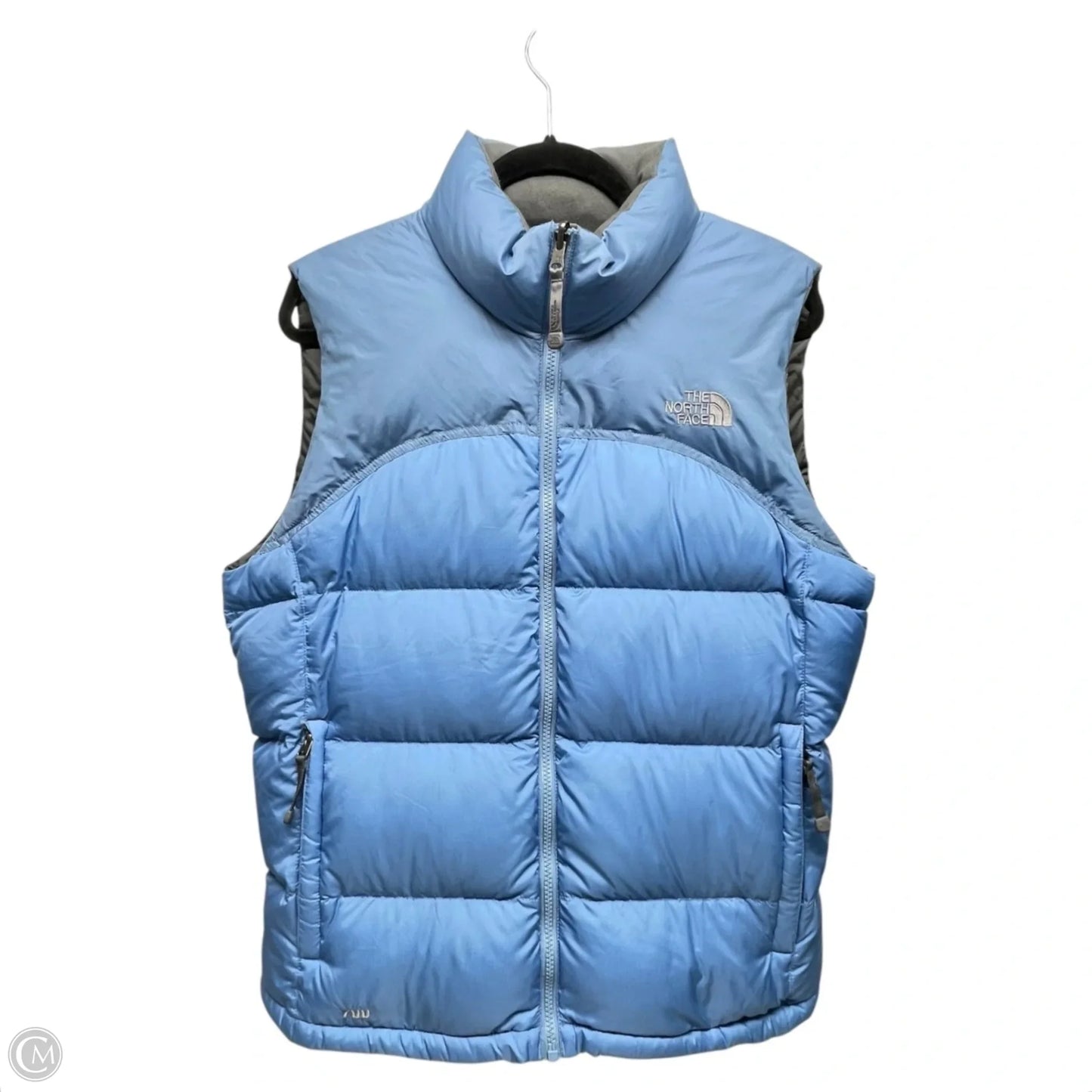 Vest Puffer & Quilted By The North Face In Blue & Grey, Size: L