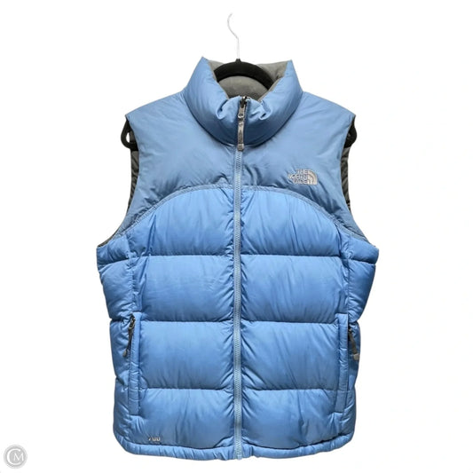 Vest Puffer & Quilted By The North Face In Blue & Grey, Size: L