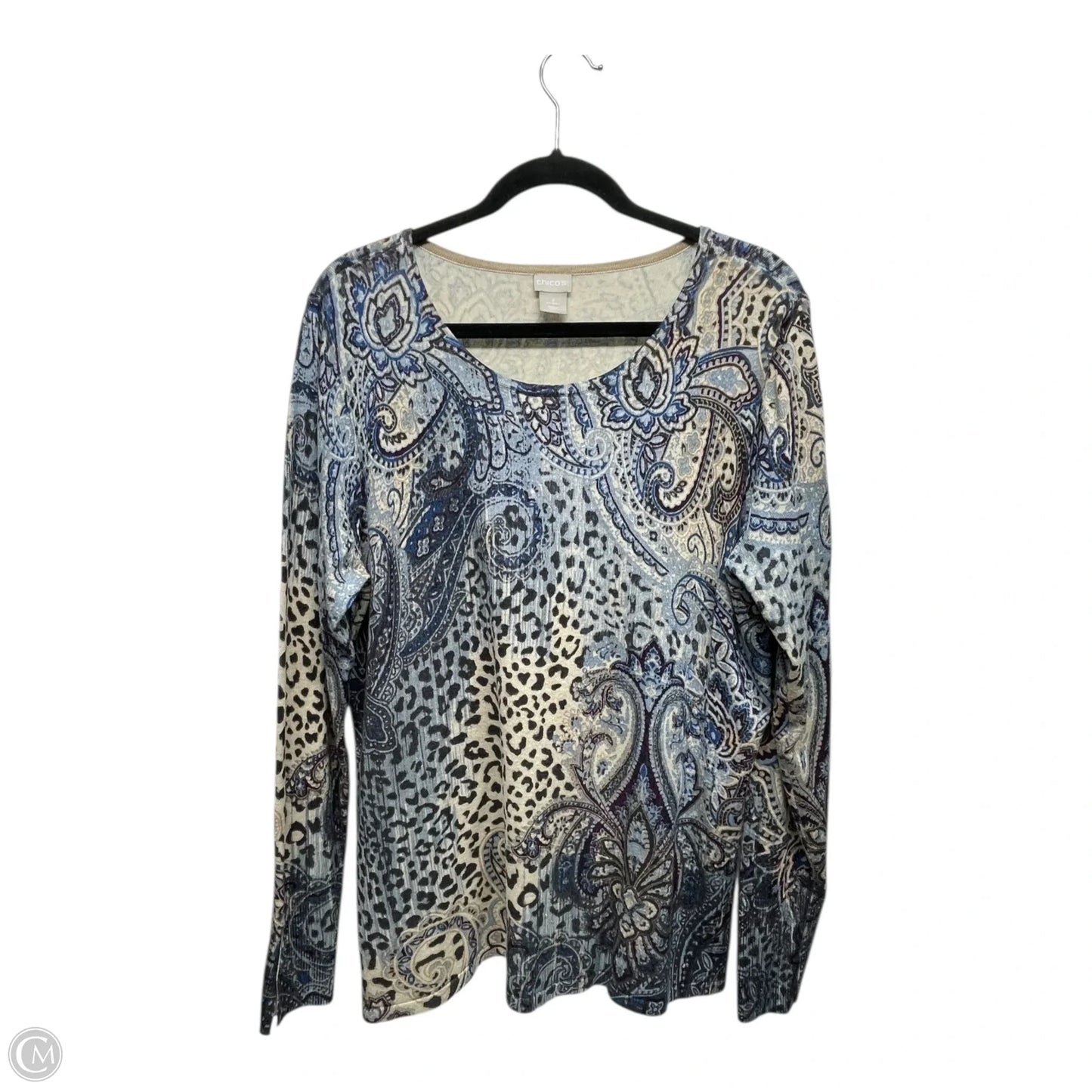 Sweater By Chicos In Blue, Size: L