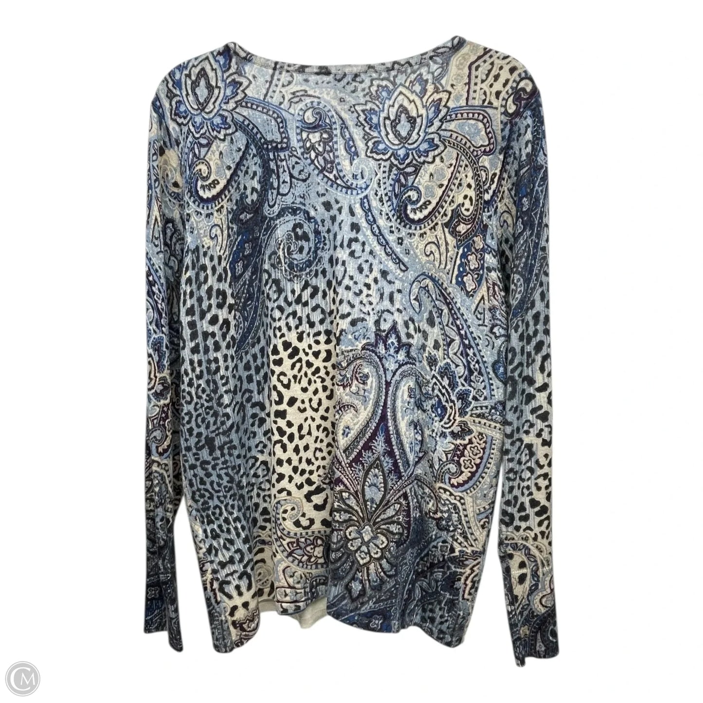 Sweater By Chicos In Blue, Size: L