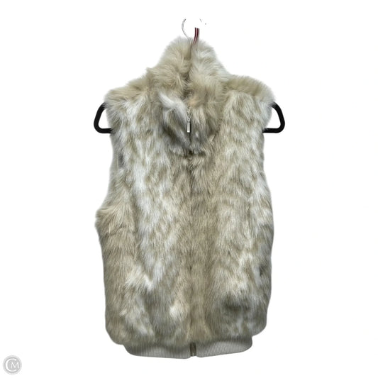 Vest Faux Fur & Sherpa By Coldwater Creek In Ivory, Size: M