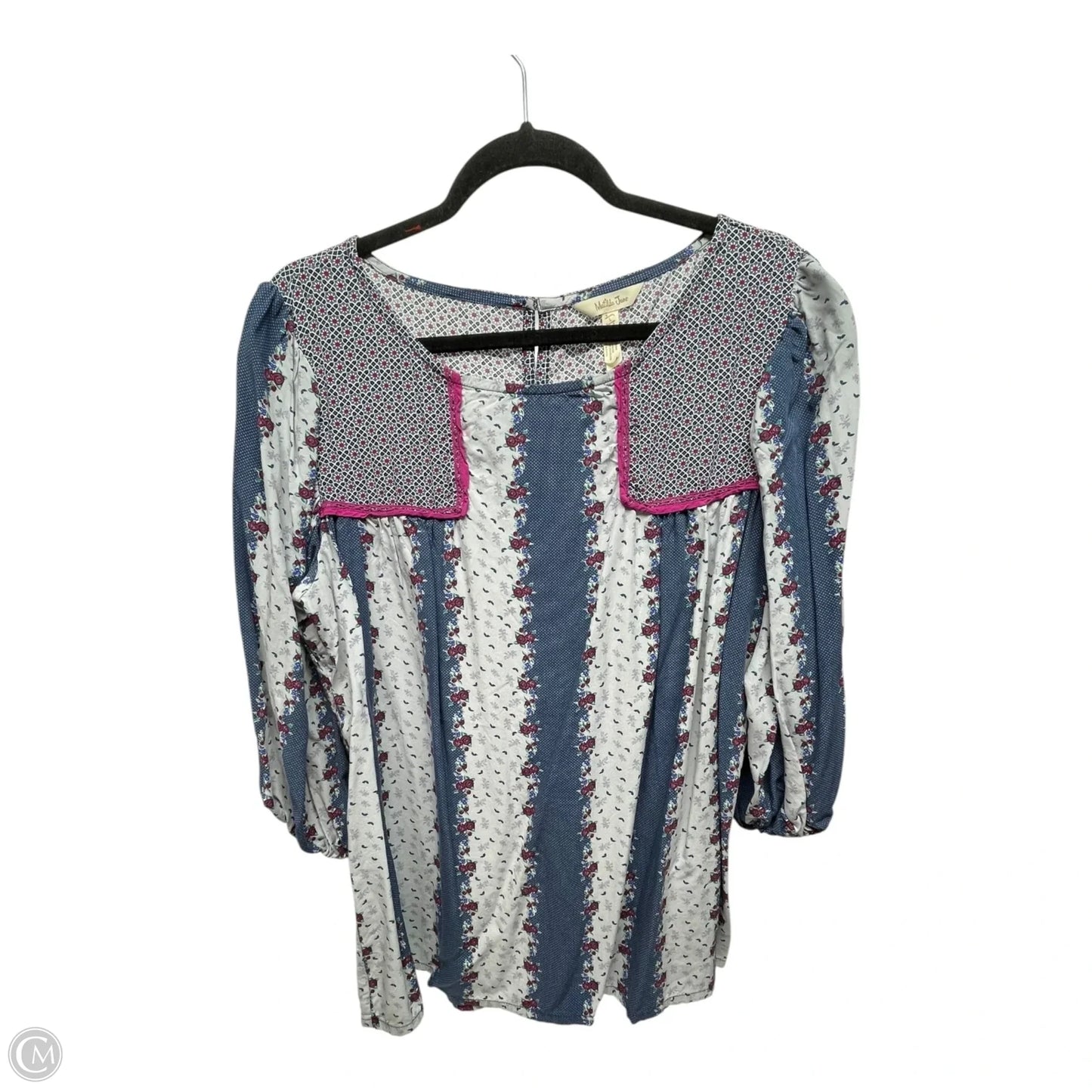 Top Long Sleeve By Matilda Jane In Blue, Size: L