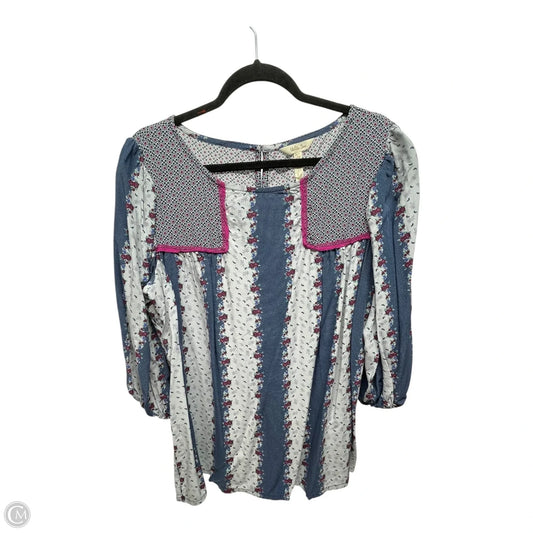 Top Long Sleeve By Matilda Jane In Blue, Size: L