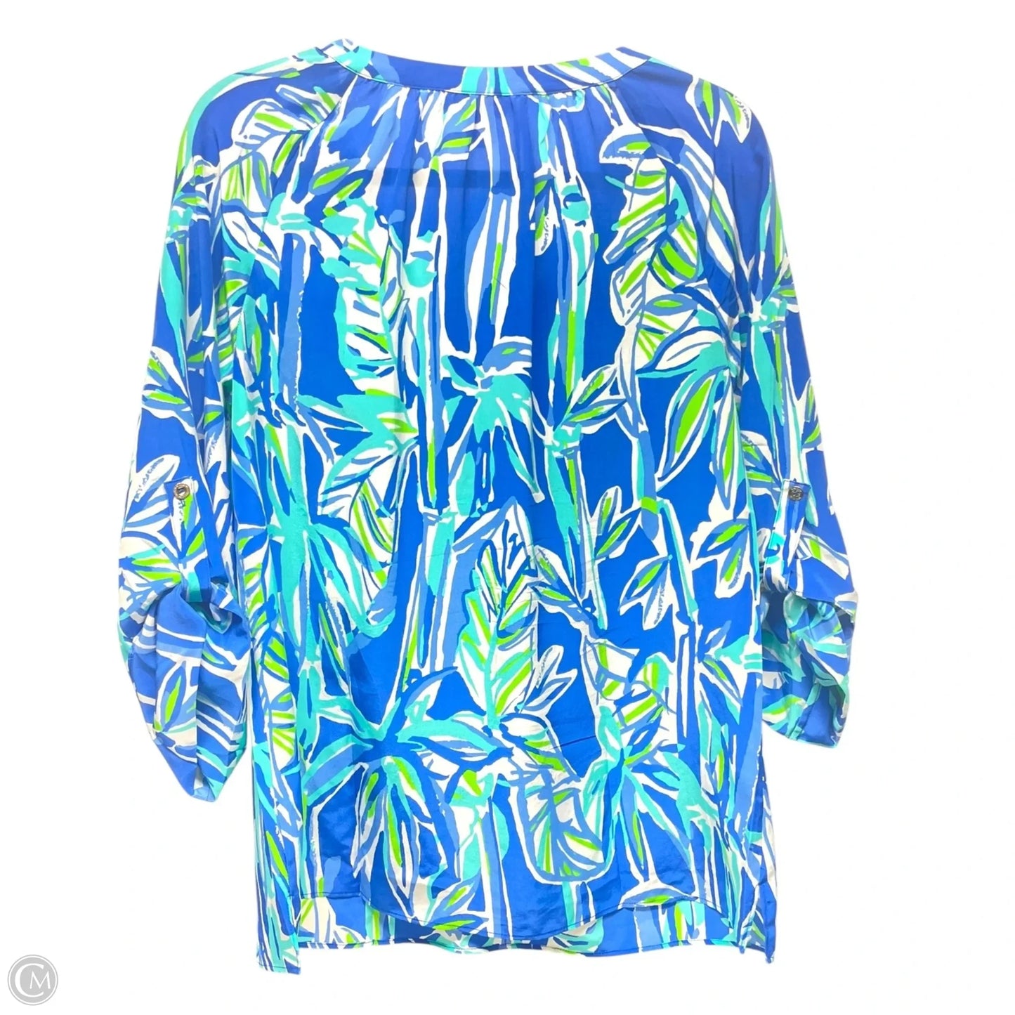 Top Long Sleeve Designer By Lilly Pulitzer In Blue, Size: M
