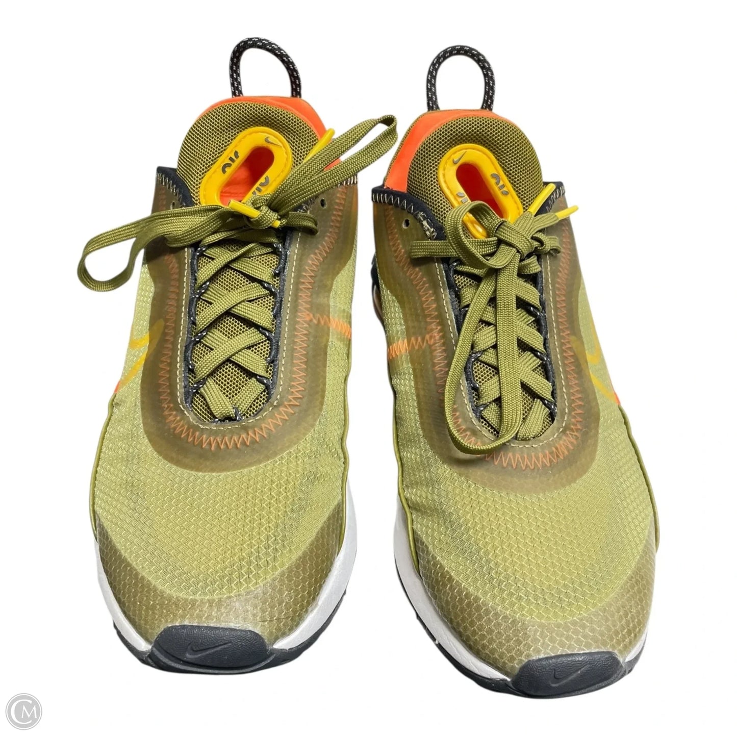 Shoes Athletic By Nike In Green & Orange, Size: 6.5
