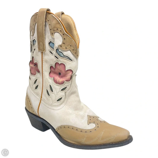 Boots Western By Laredo In Tan & White, Size: 9.5