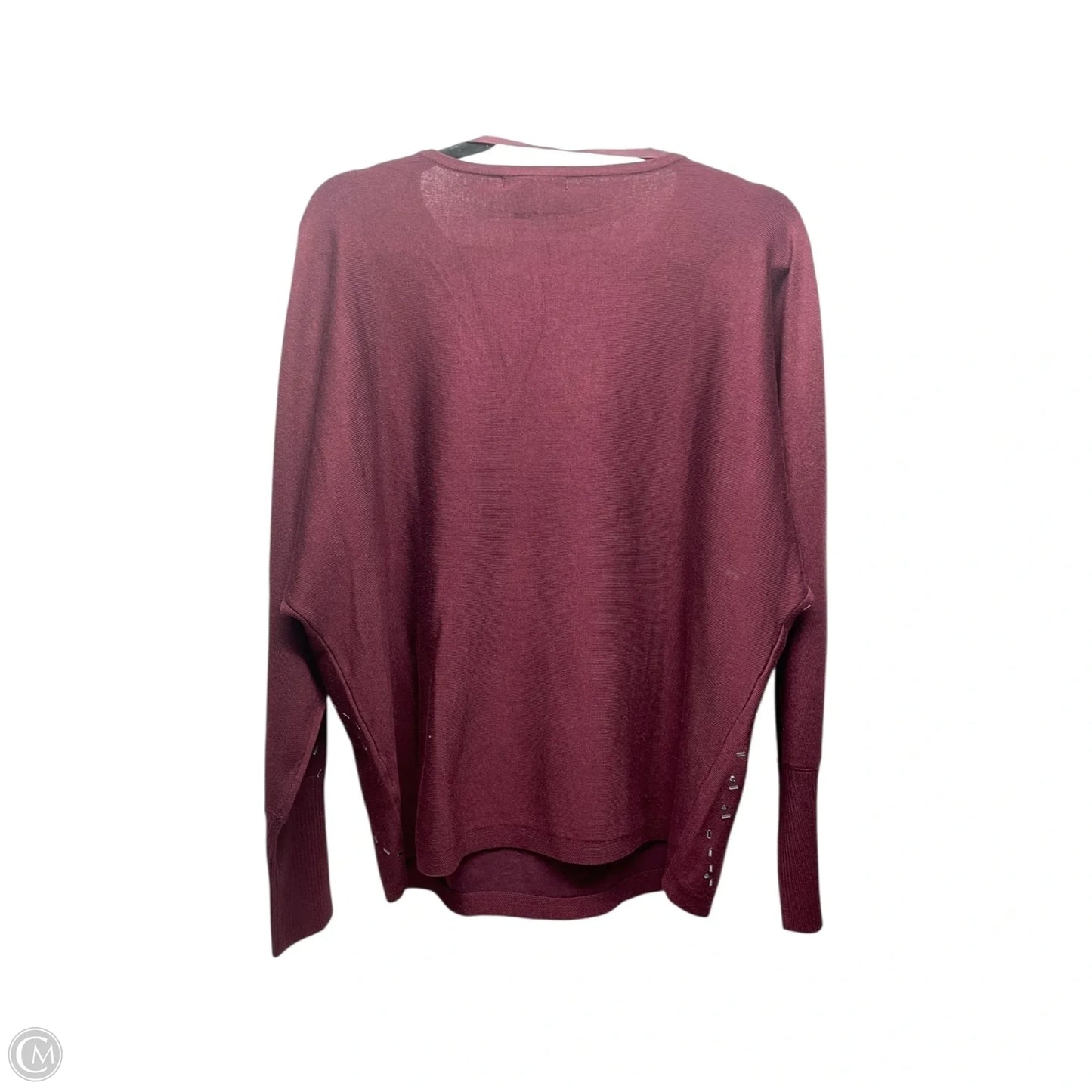 Sweater By Cable And Gauge In Maroon, Size: Xl